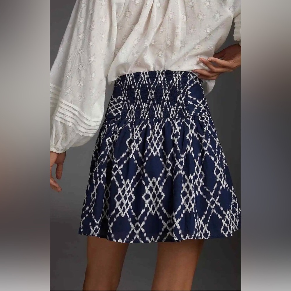 NWT Anthropologie Rimbaud Tie-Waist Mini Skirt - Picture 2 of 5